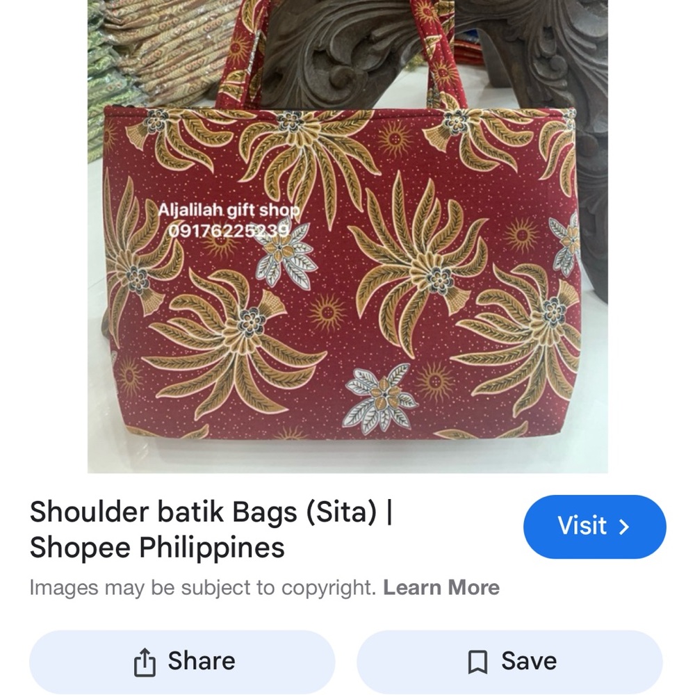 Red Floral Shoulder Bag